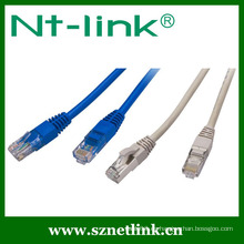 Longitud personalizada 4 pares 24awg y cable de remiendo del cat5e del utp